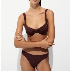 H&M 36C Brown Bikini / size M bottom - NWT